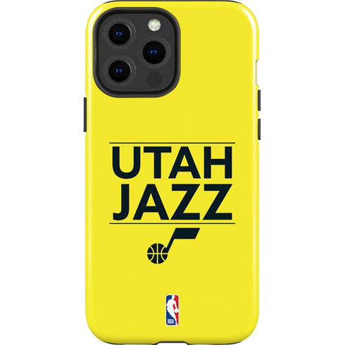 NBA Utah Jazz Standard - Yellow iPhone 15 Pro Max Impact Case